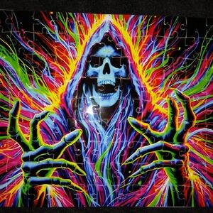 Vibrant Skull Puzzle